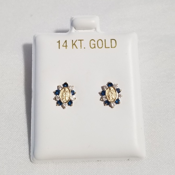 14k Yellow Gold Virgin of Guadalupe